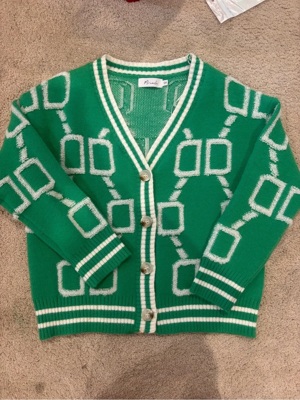 V-Neck Cardigan Sweater - Picture 2 of 5